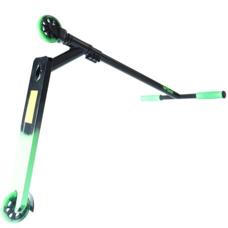 Самокат трюковый ATEOX JUMP (Черный/зеленый) 2023 + лыжи в комплекте 
