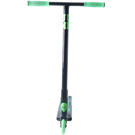 Самокат трюковый ATEOX JUMP (Черный/зеленый) 2023 + лыжи в комплекте 