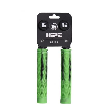 Грипсы HIPE H4 Duo, 155 мм Черный/зеленый
