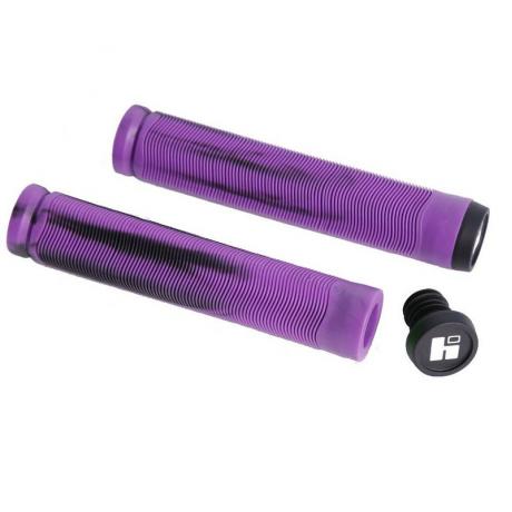 Грипсы HIPE H4 Duo, 155 мм черно/фиолетовый