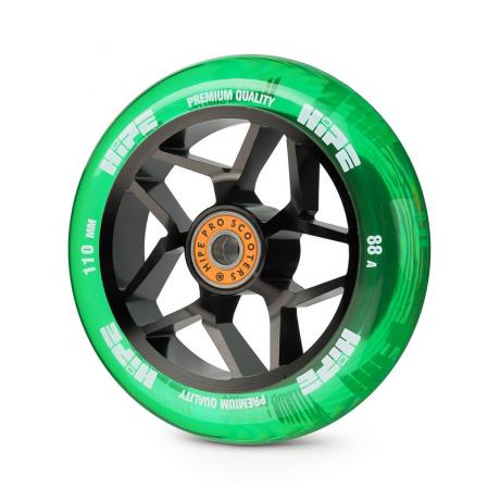 Колесо HIPE H01A 110мм black/transparent green