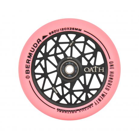 Колесо для самоката Oath Bermuda 120 (черный / розовый)