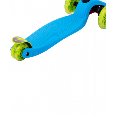 Самокат 3-колесный Snappy 3D, 120/80 мм, синий/зеленый