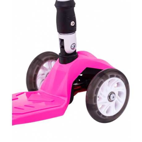 Самокат 3-колесный Smart 3D, 120/80 мм, розовый
