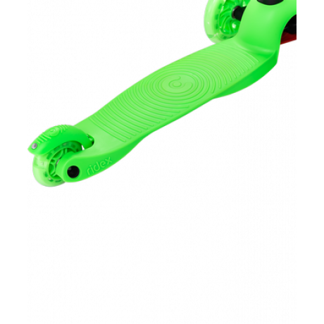 Самокат 3-колесный Zippy 2.0 3D 120/80 мм, зеленый
